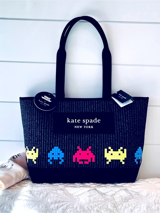 kate spade Handbags - Kate Spade x Space Invaders tote playful retro archade nostalgia collectible NWT